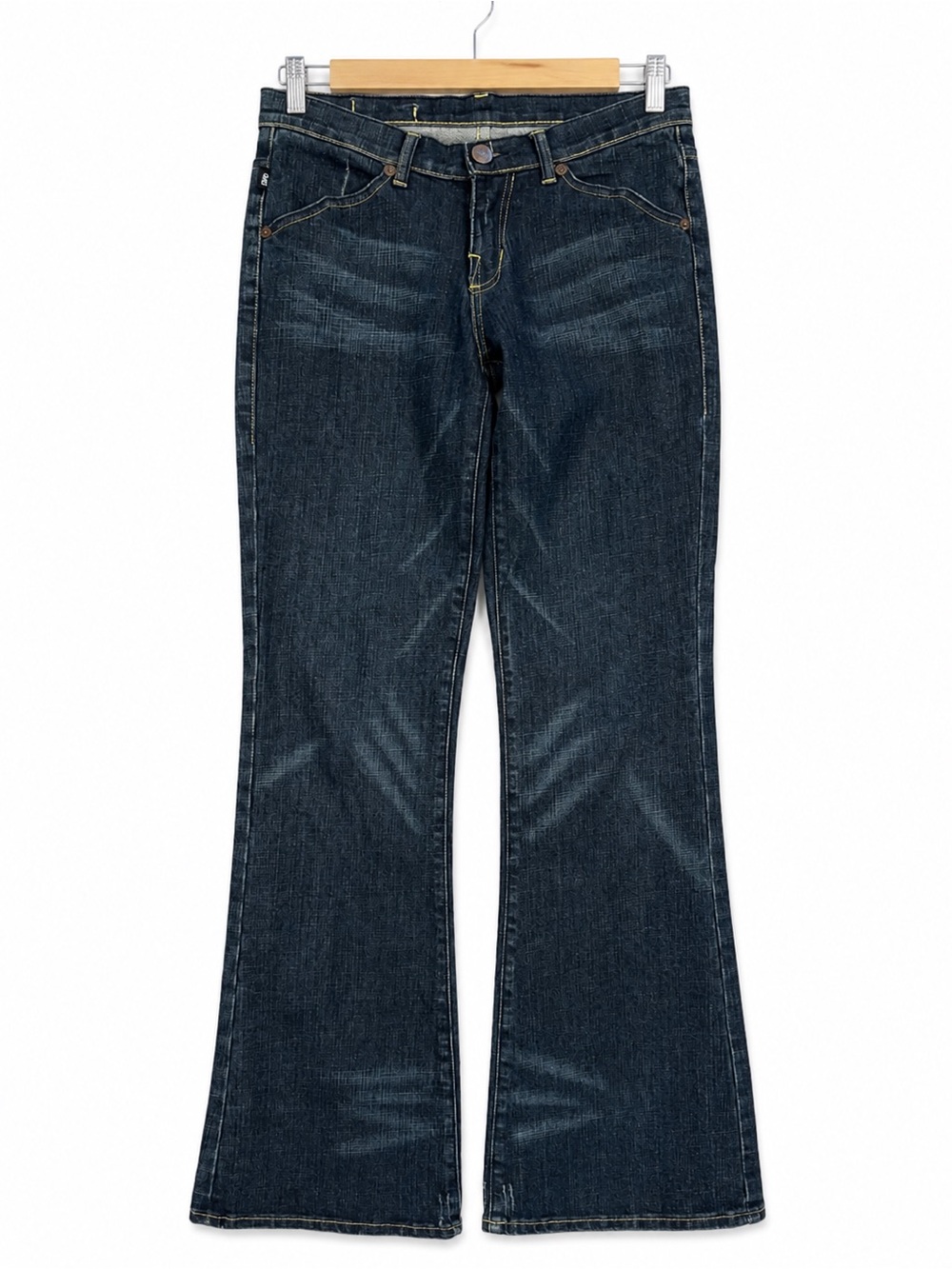 Rock & Republic Women's Motley Low Rise Bootcut Jeans Dark Wash 28 Y2K